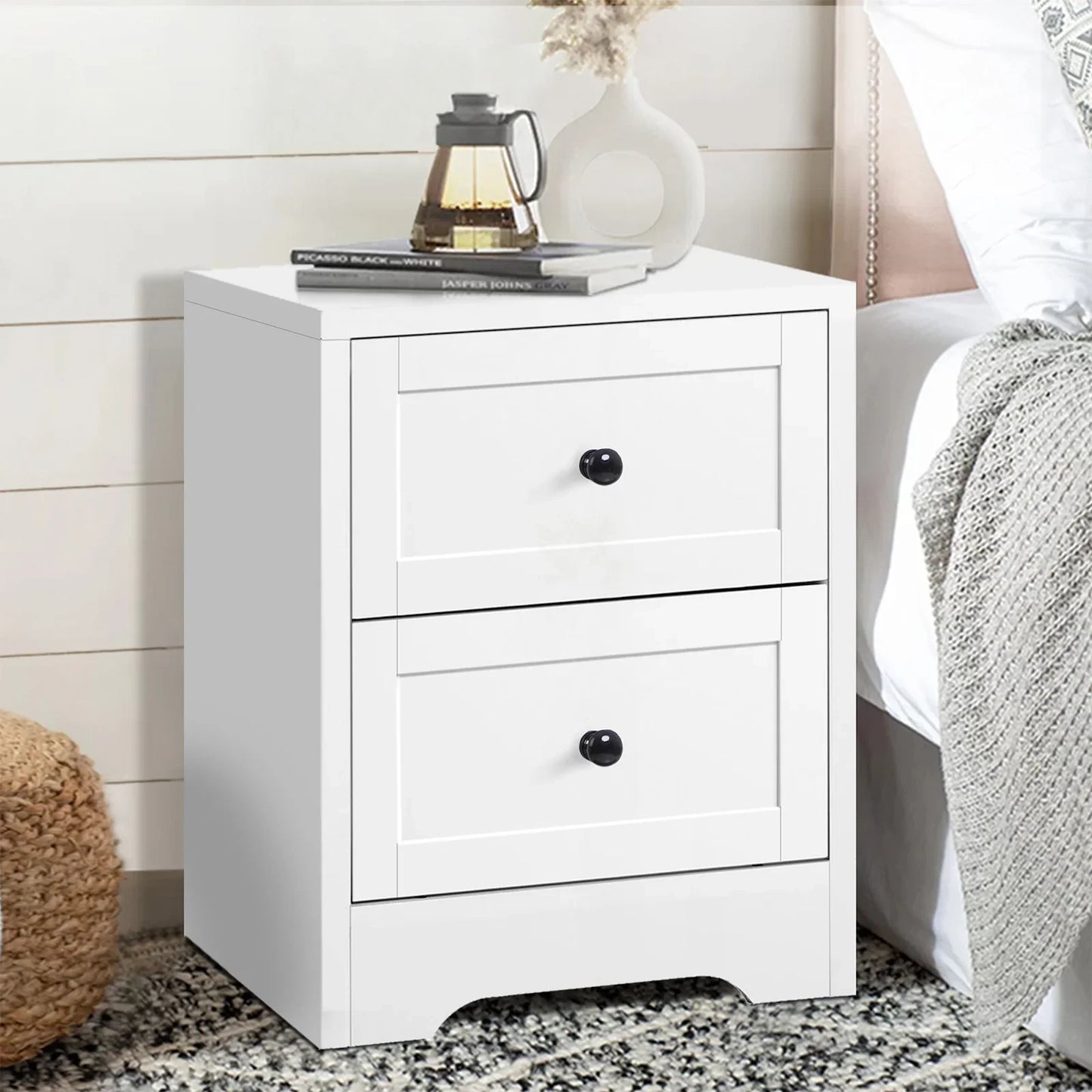Cuscute Nightstand Storage Side End Cabinet