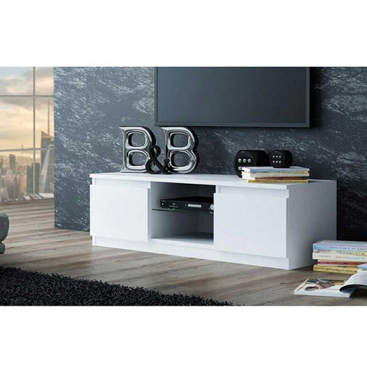 Modern 2-Door Cabinet TV Console Stand – Zavior Furniture Dubai