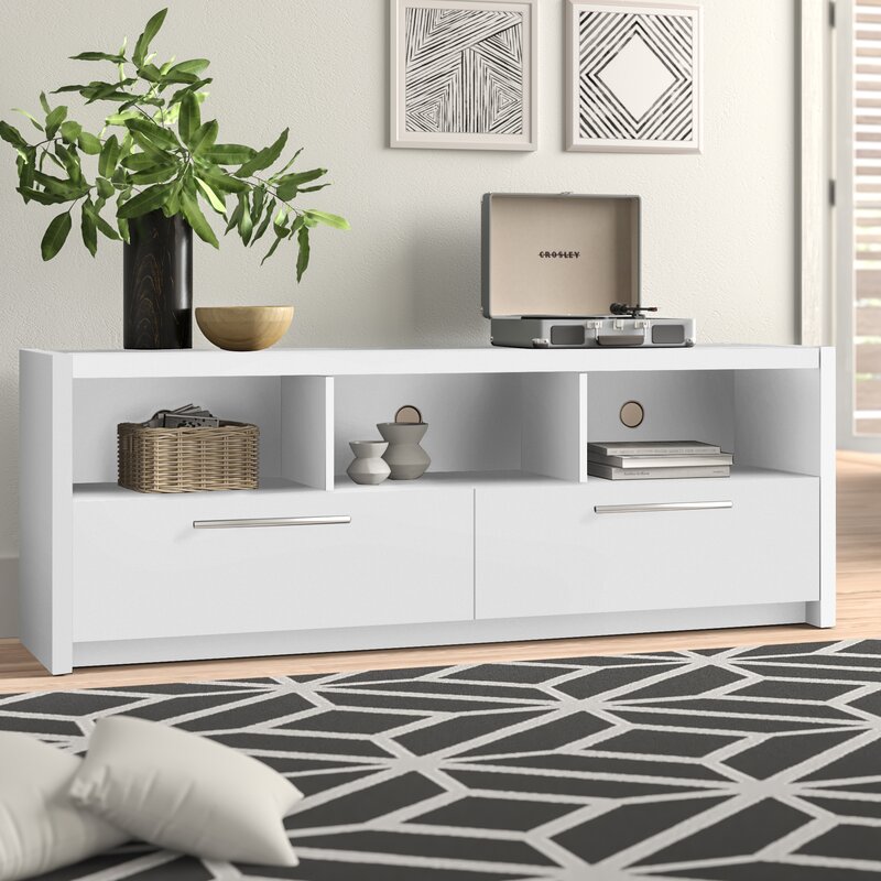 Modern 2 Drawer Plywood TV Stand – Zavior Furniture Dubai