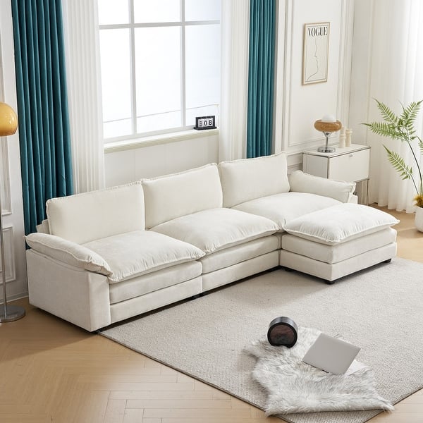 3-Seater Modular Sofa with Footstool | Zavior UAE