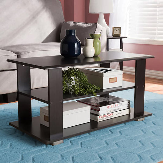 Modern 3-Tier Coffee Table with Storage – Zavior Furniture Dubai