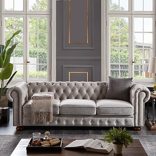 Premier Velvet Upholstered Sofa