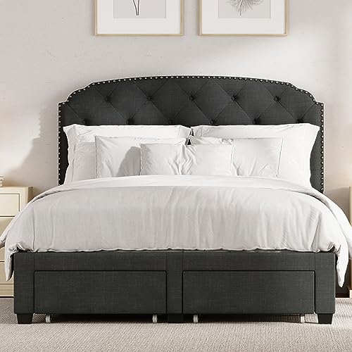 Pogradec Tufted Storage Bed
