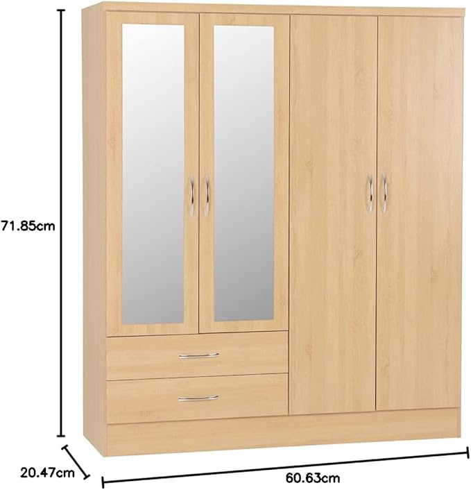 Sayville 4 Door Wardrobe