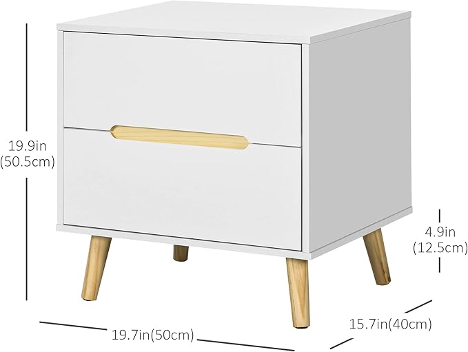 Classic 2-Drawers Night Stand