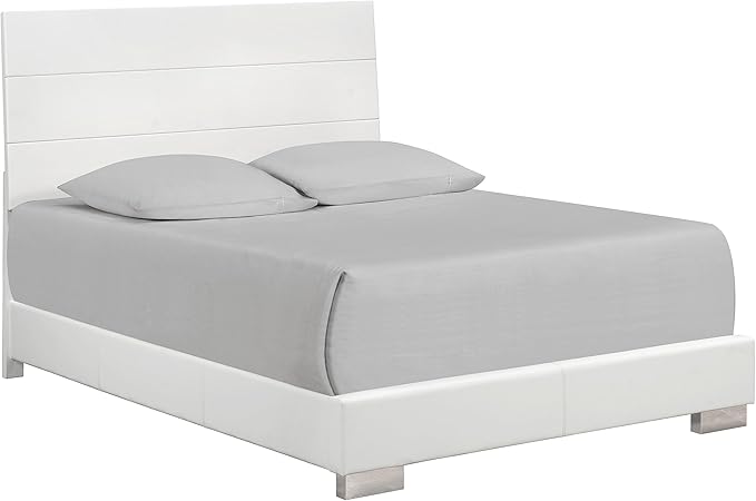 Felicity Bedroom Set with LED Lighting Glossy White
