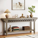 70.8 Inch Rustic Farmhouse Console Table for Entryway