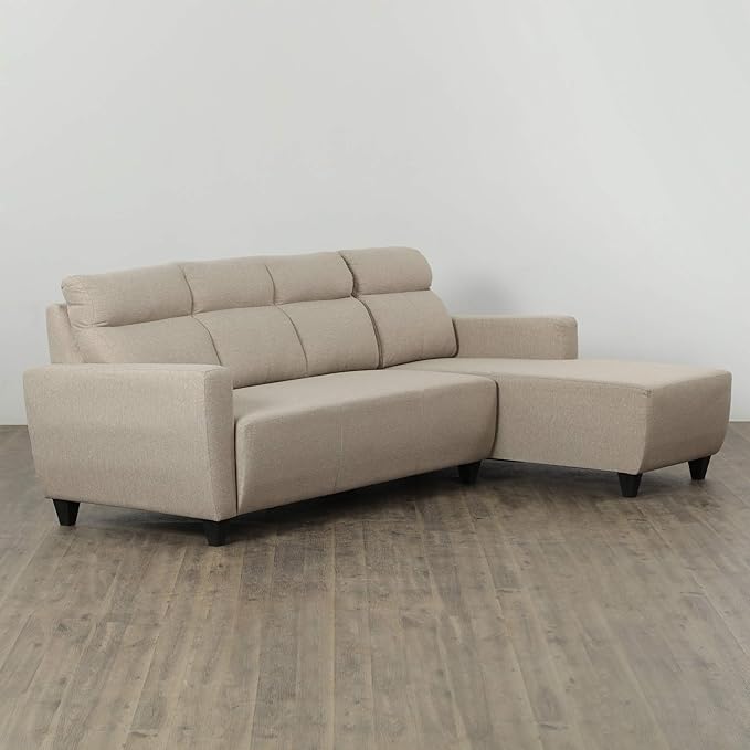 Elbon Sectional Sofa in Dark Brown Color