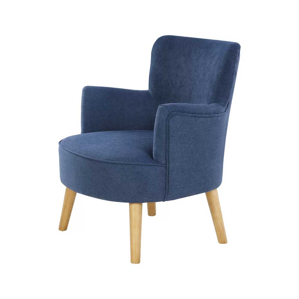 Abbeville Accent Chair – Tub Chair with Wooden Legs