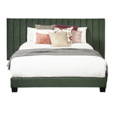 Box Channeled Wall Upholstered Bed