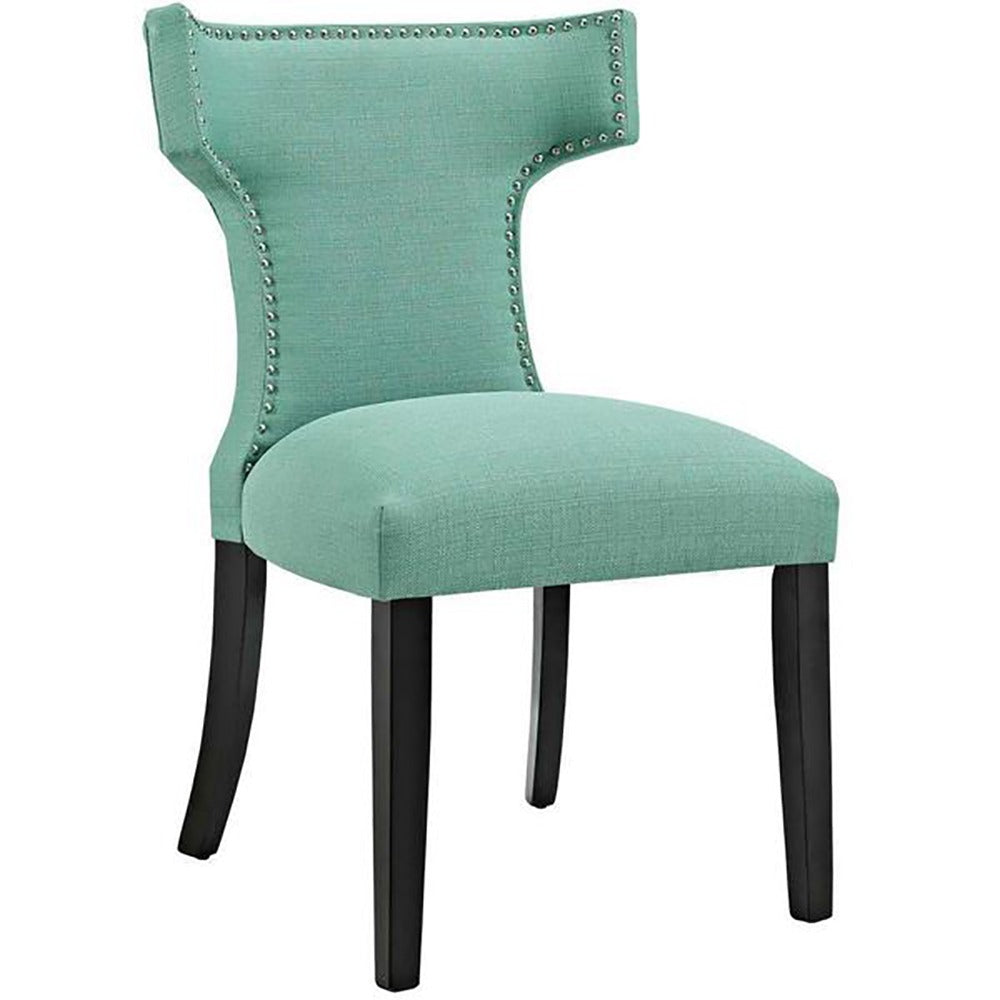 Curve Back Fabric Dining Chair