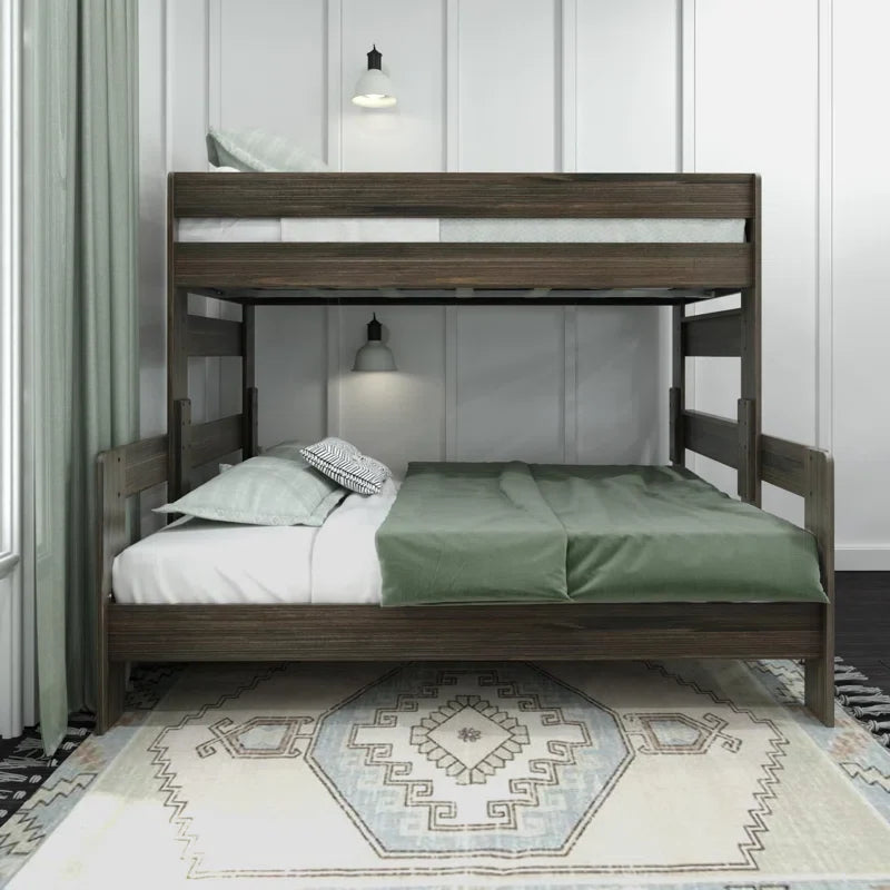 Farmhouse Twin XL over Queen Bunk Bed - Pecan