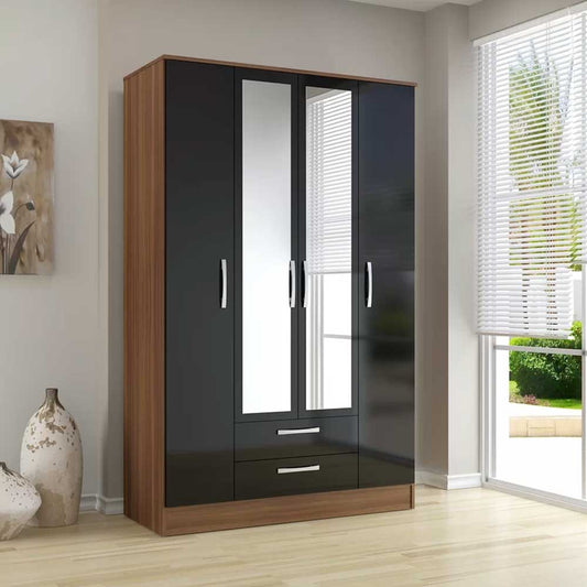 Zaviour Furniture Linch 4 Door Wardrobe