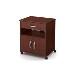 Zaviour Printer Cart with Wheels in Dark Brown