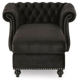 Zviour Tufted Rolled Arms Chaise Lounge