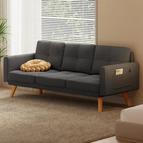 3-Seater Recliner Sofa Bed with Pillows – Zavior Furniture Dubai