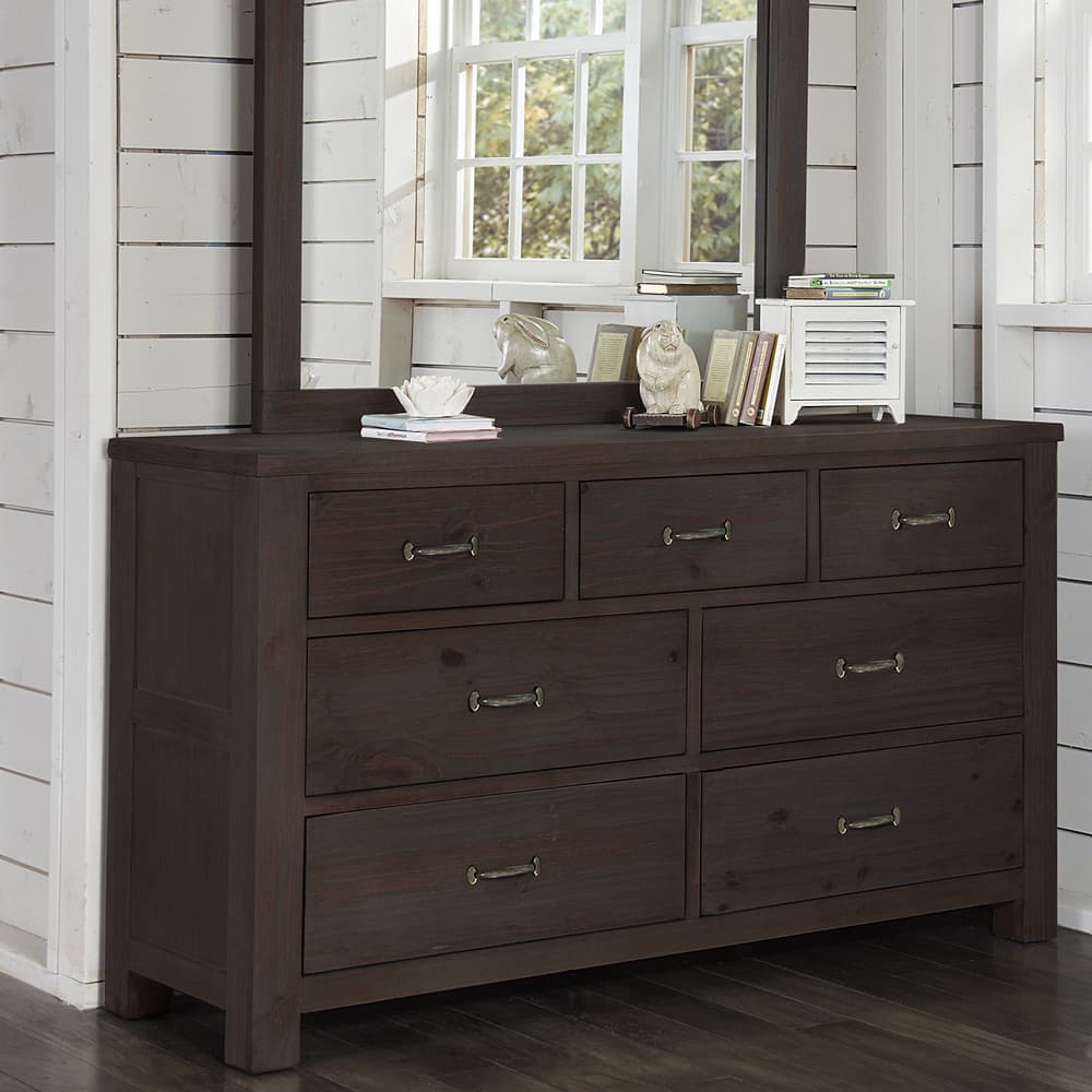 Highlands Collection Espresso 7-Drawer Dresser – Premium Storage for Your Dubai Home