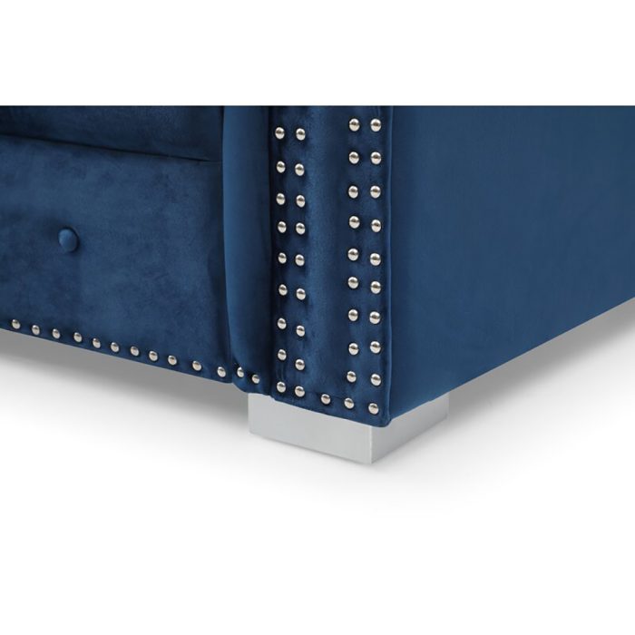 Jilian Velvet Left Hand Facing Sectional Sofa – 2-Piece Luxurious Comfort & Timeless Elegance