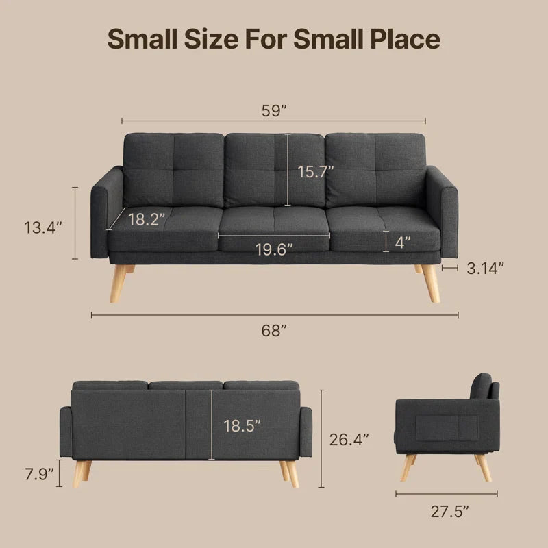3-Seater Recliner Sofa Bed with Pillows – Zavior Furniture Dubai