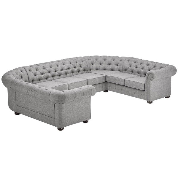 Knightsbridge Chesterfield U-Shaped Sectional Sofa in Dubai - Luxury Seating for Your Living Room
