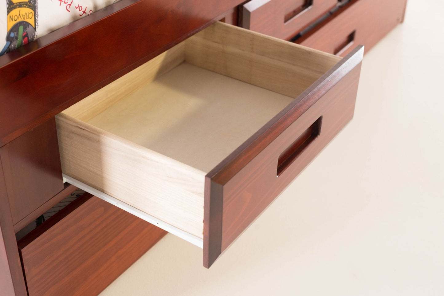 MERLOT TWIN OVER FULL STAIRBED | DISCOVERY WORLD FURNITURE