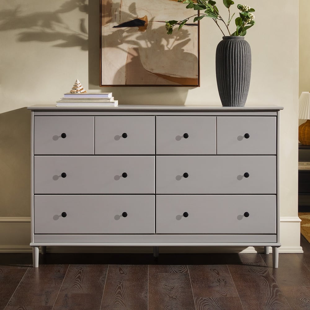 Middlebrook Bullrushes 6-Drawer Solid Wood Dresser – Mid-Century Modern Storage Solution for Dubai & UAE Homes