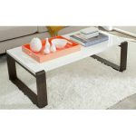 Modern White/Brown Coffee Table