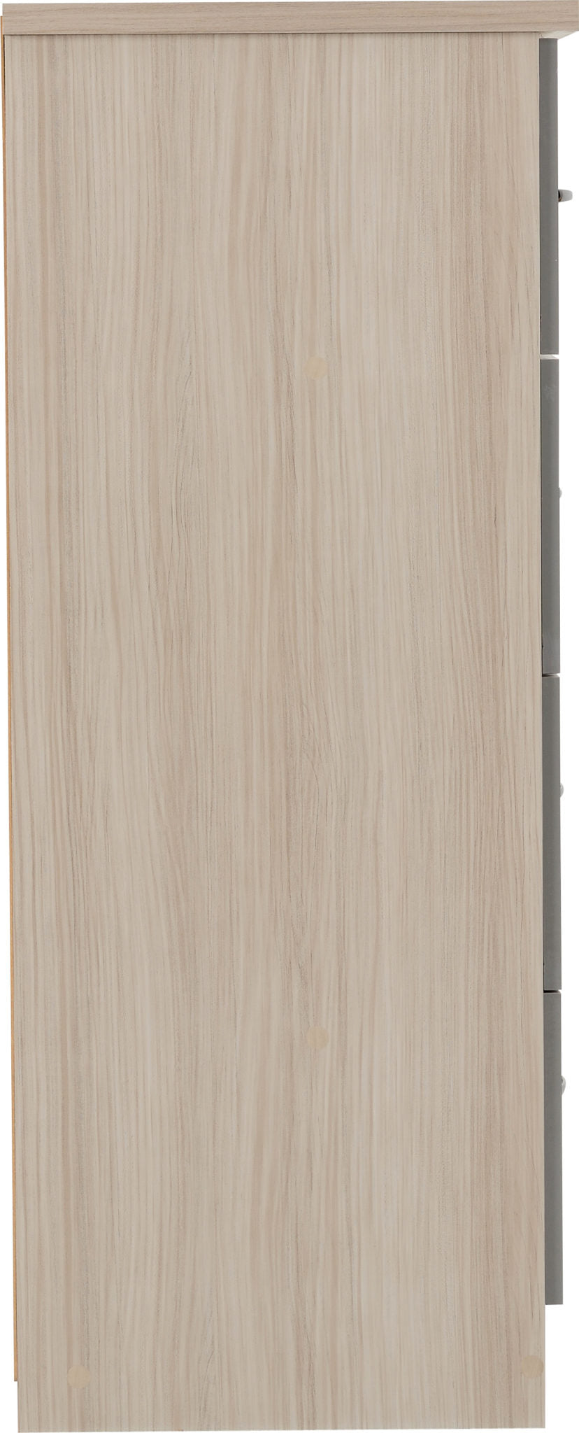 Zaviour Grey 5 Drawer Compact Wardrobe