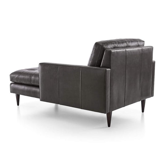 Petrie PVC Midcentury Chaise Lounge