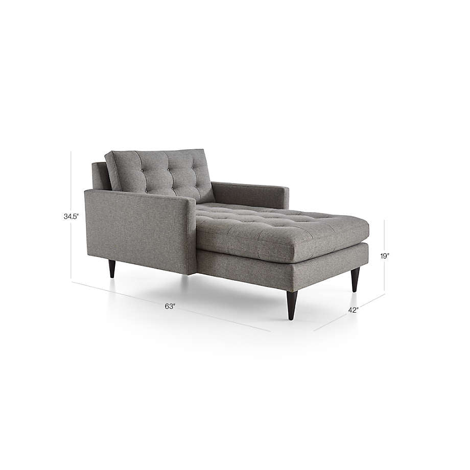 Petrie PVC Midcentury Chaise Lounge