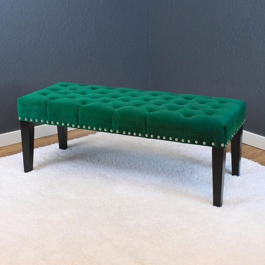 Silver Orchid Orla Velvet Bench