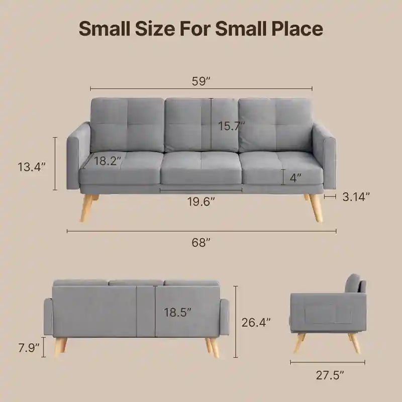 3-Seater Recliner Sofa Bed with Pillows – Zavior Furniture Dubai