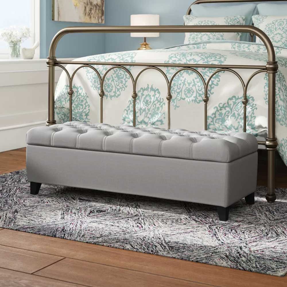 Zavior Furniture Upholstered Bench with Storage