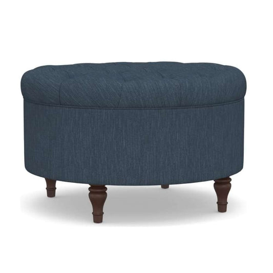 Zavior Tufted Round Storage Ottoman