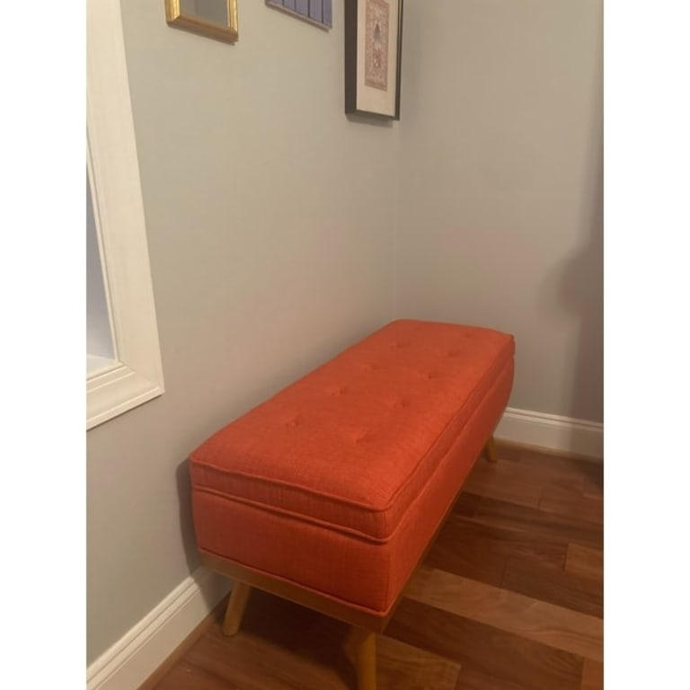 Carson Carrington Sastamala Mid-century Storage Bench - Grey
