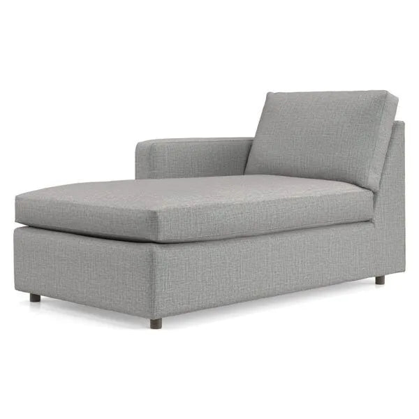 Barrett Left Arm Fabric Chaise Lounge