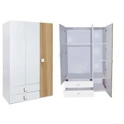 Three Door Wardrobe with Two Drawers