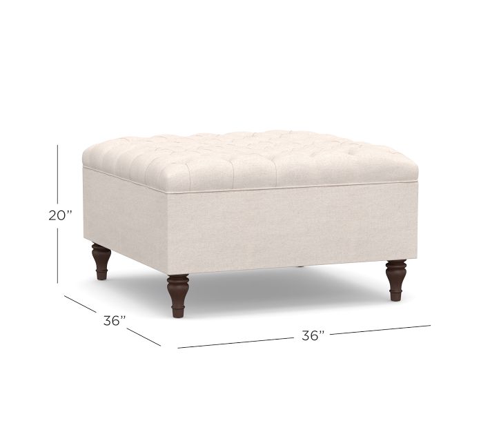 Tufted Square Ottoman