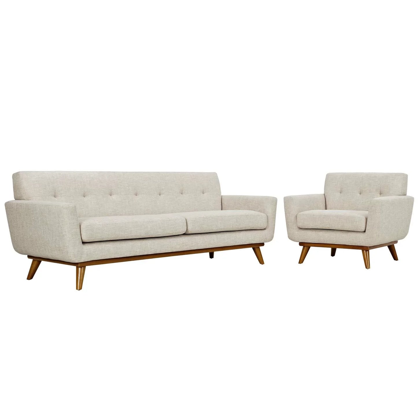 Dexter Grey Tufted 2 Seater Sofa