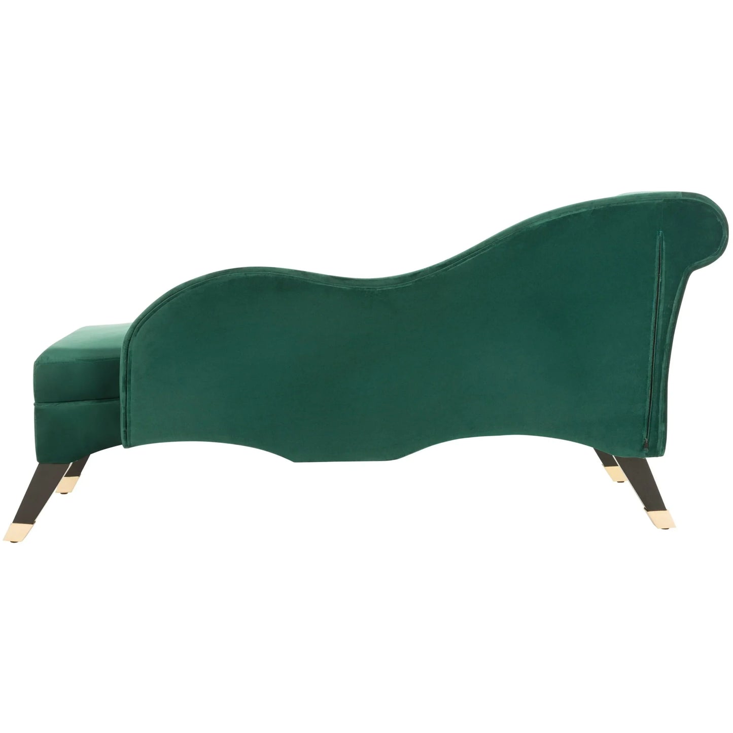 Safavieh Mid-Century Velvet Grey Chaise