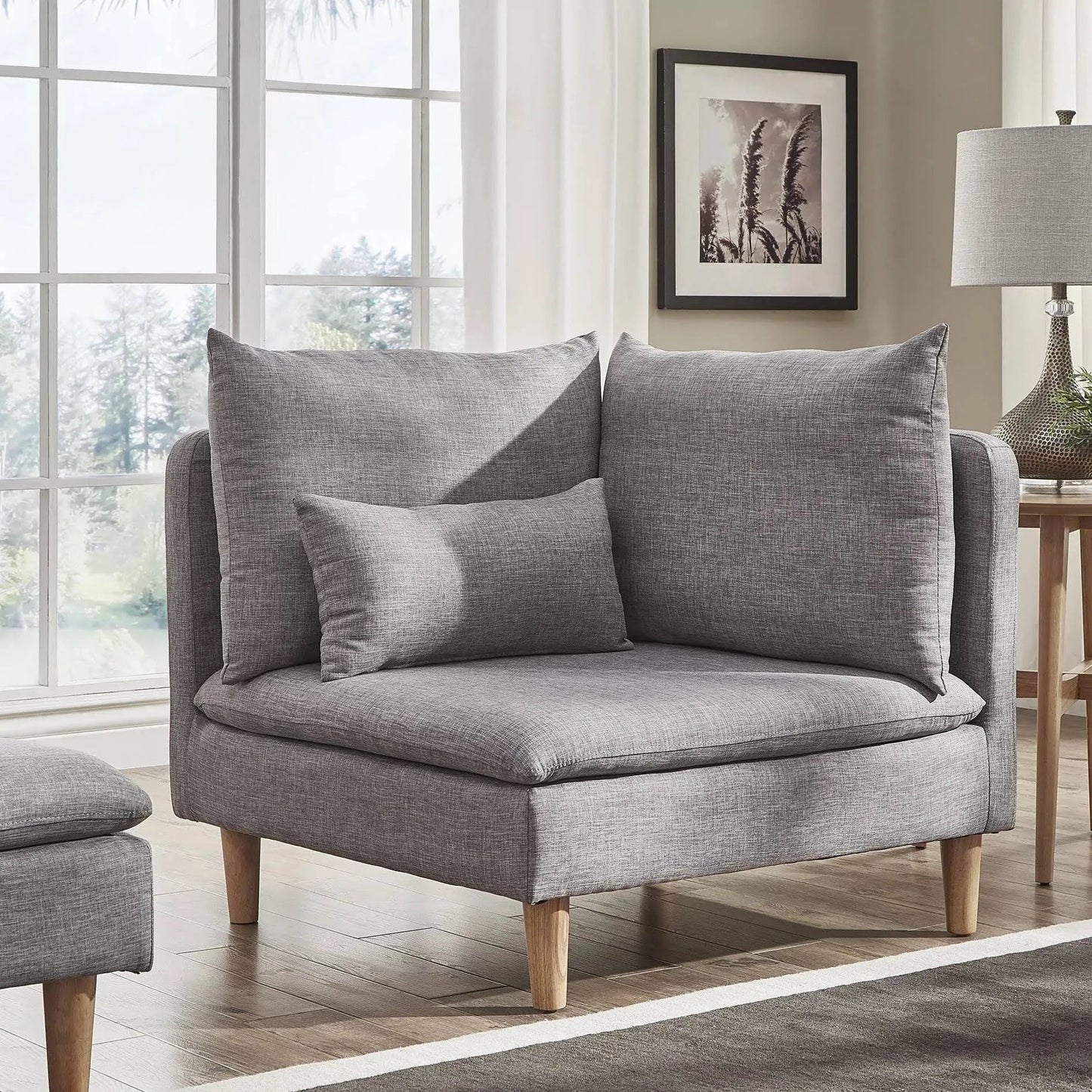 Modular Chaise with Ottoman