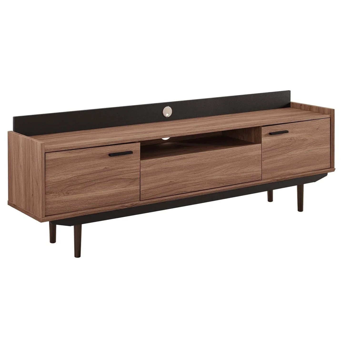 Tv stand in walnut black
