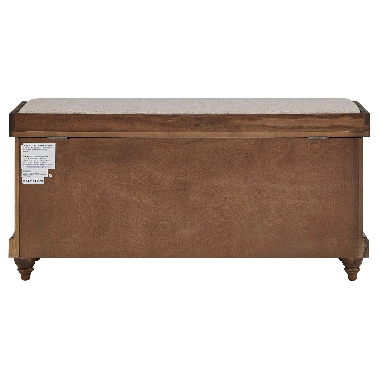 Granger Storage Bench with Linen Seat Cushion by iNSPIRE Q Classic