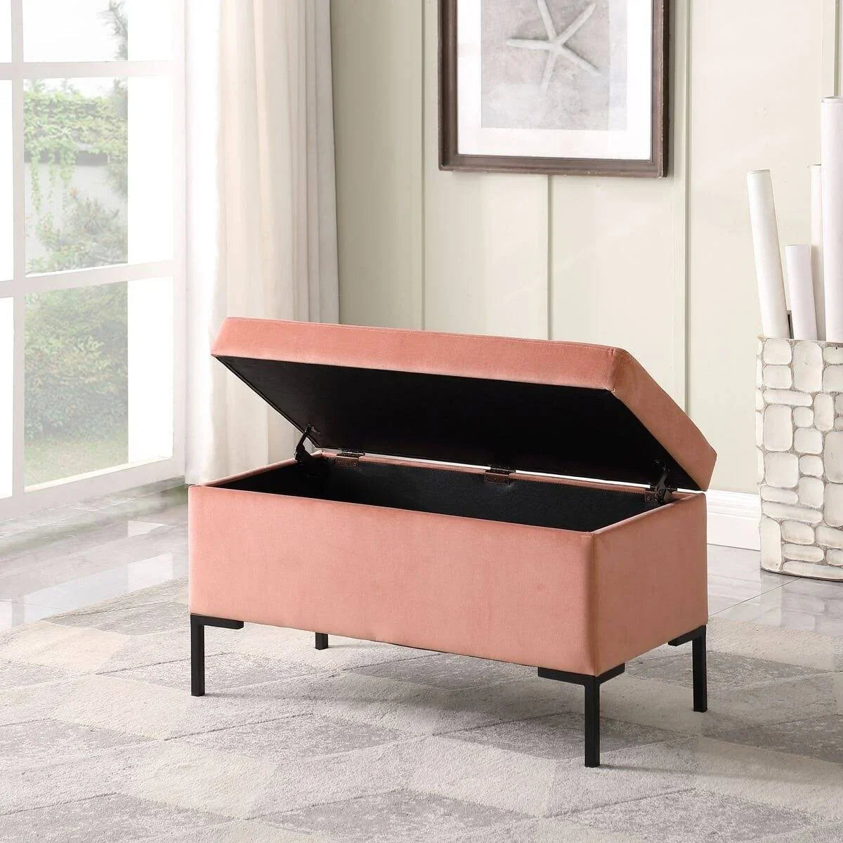 HomePop Large Modern Storage Bench