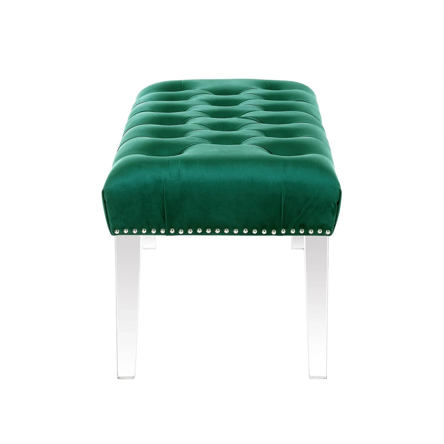 Silver Orchid Orla Velvet Bench
