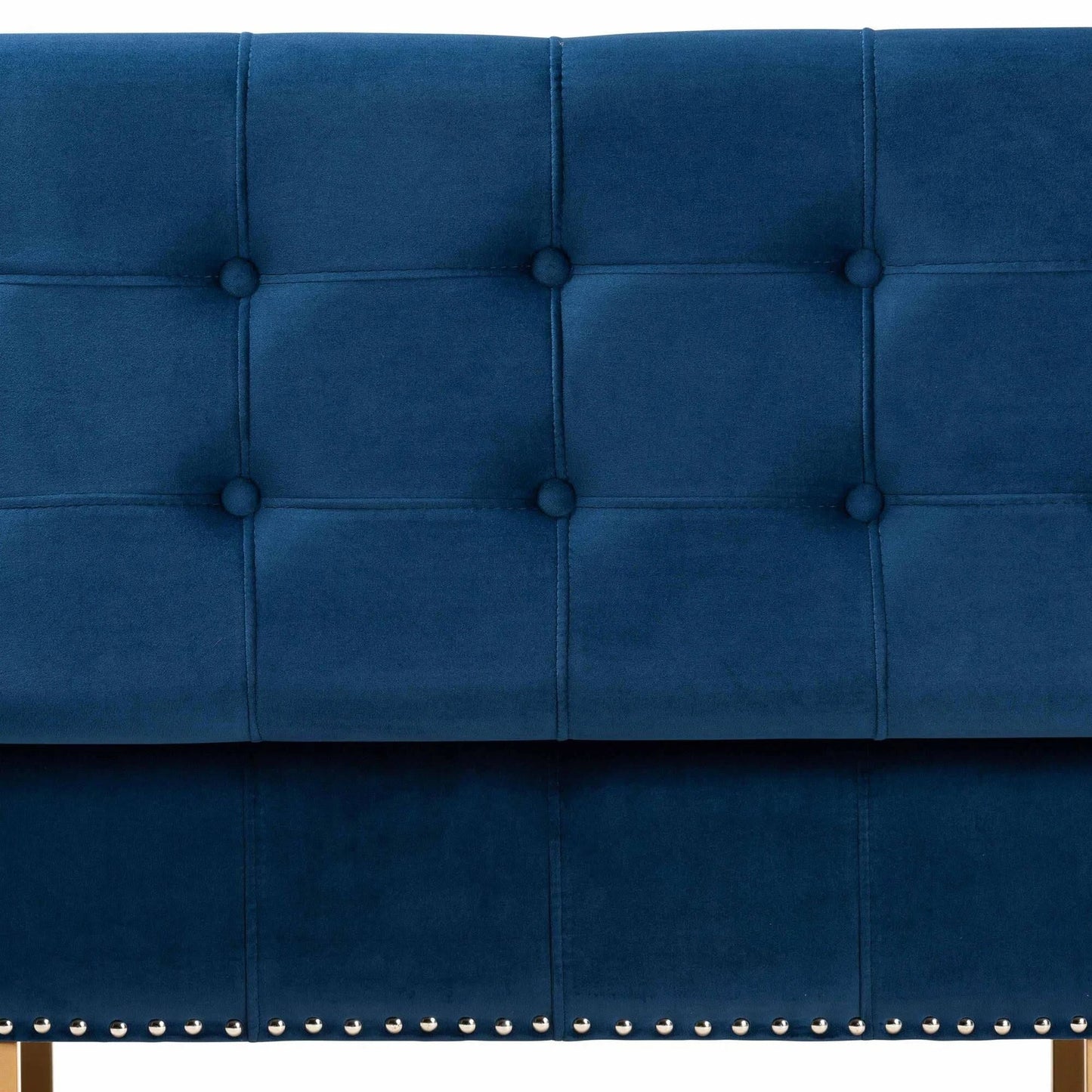 Ellry Luxe Fabric Storage Ottoman Bench