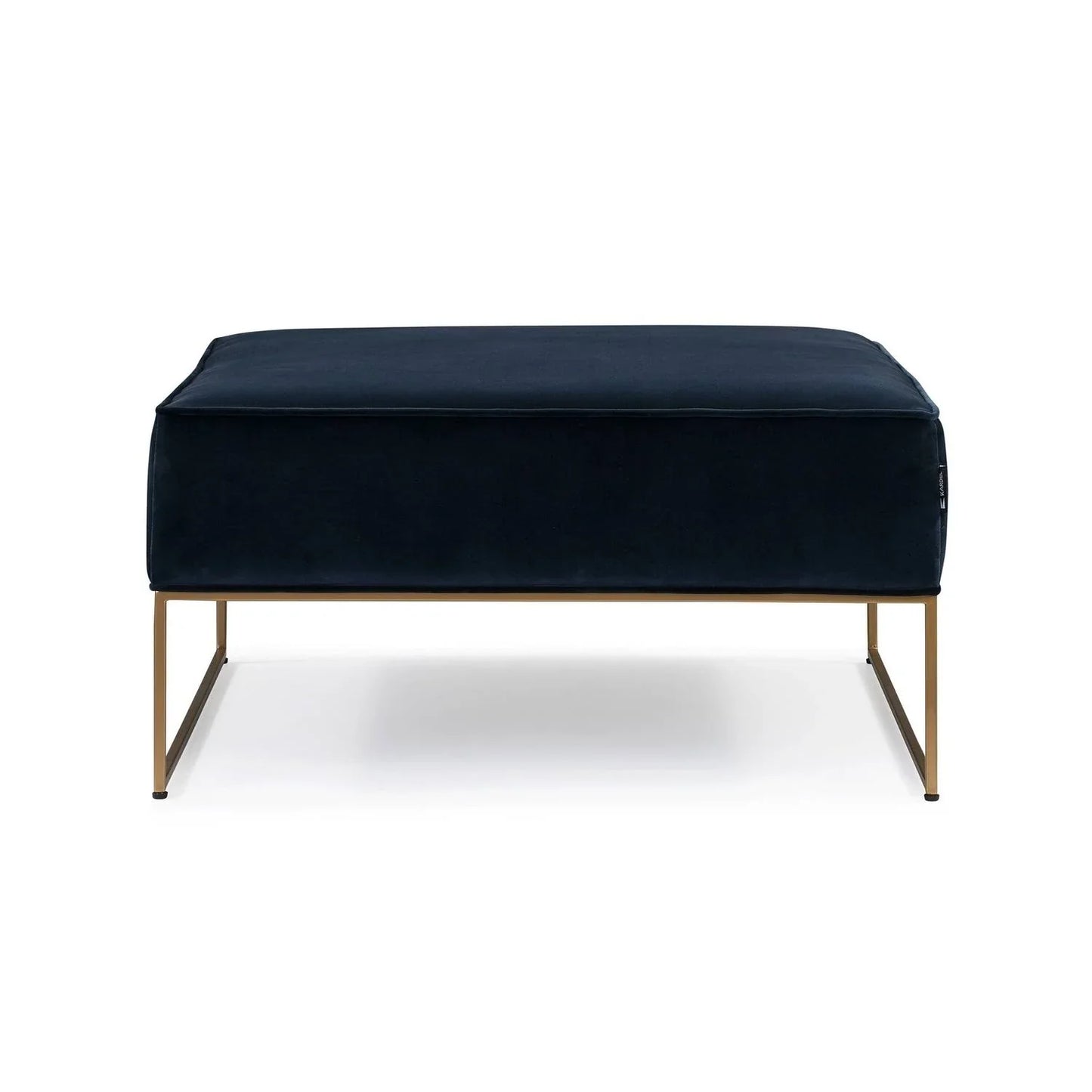 Square Standard Velvet Ottoman