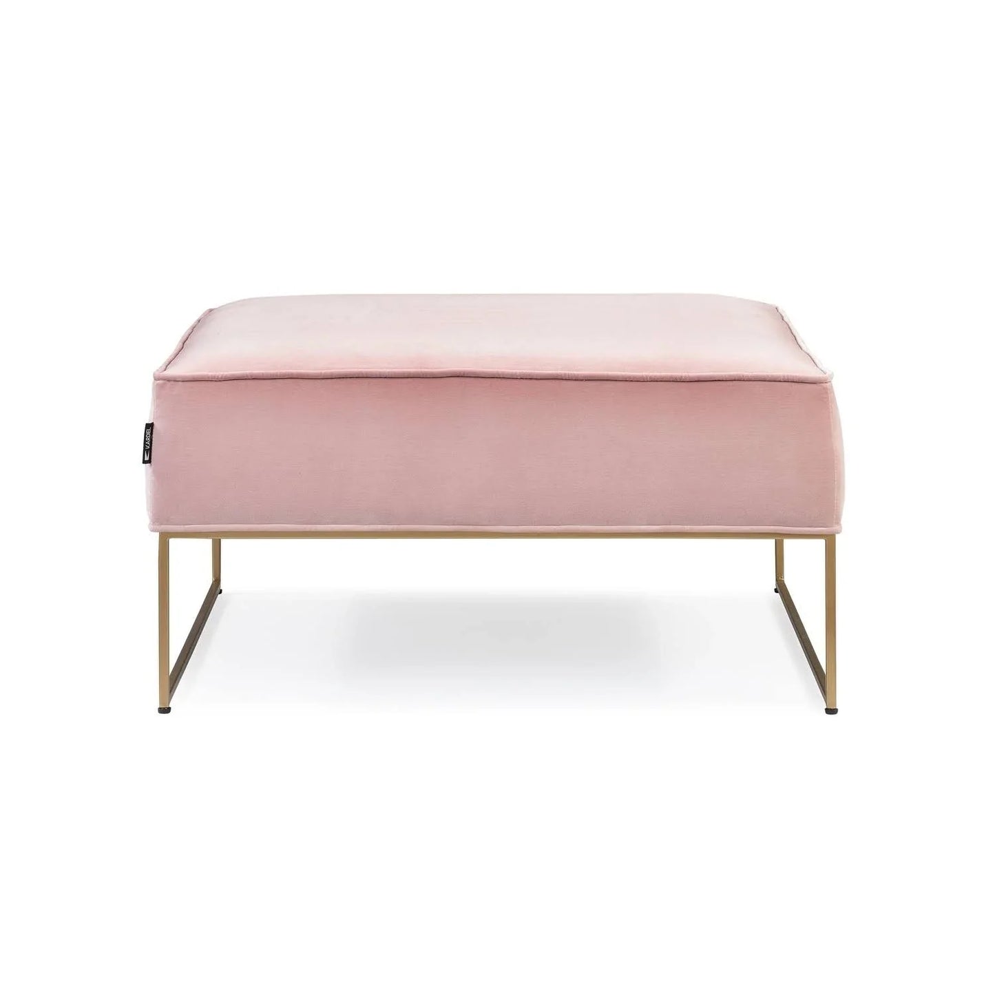 Square Standard Velvet Ottoman