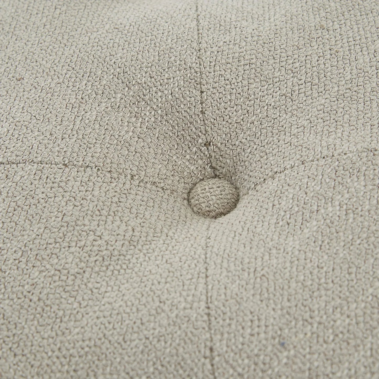 Wide Tufted Oval Standard Ottoman
