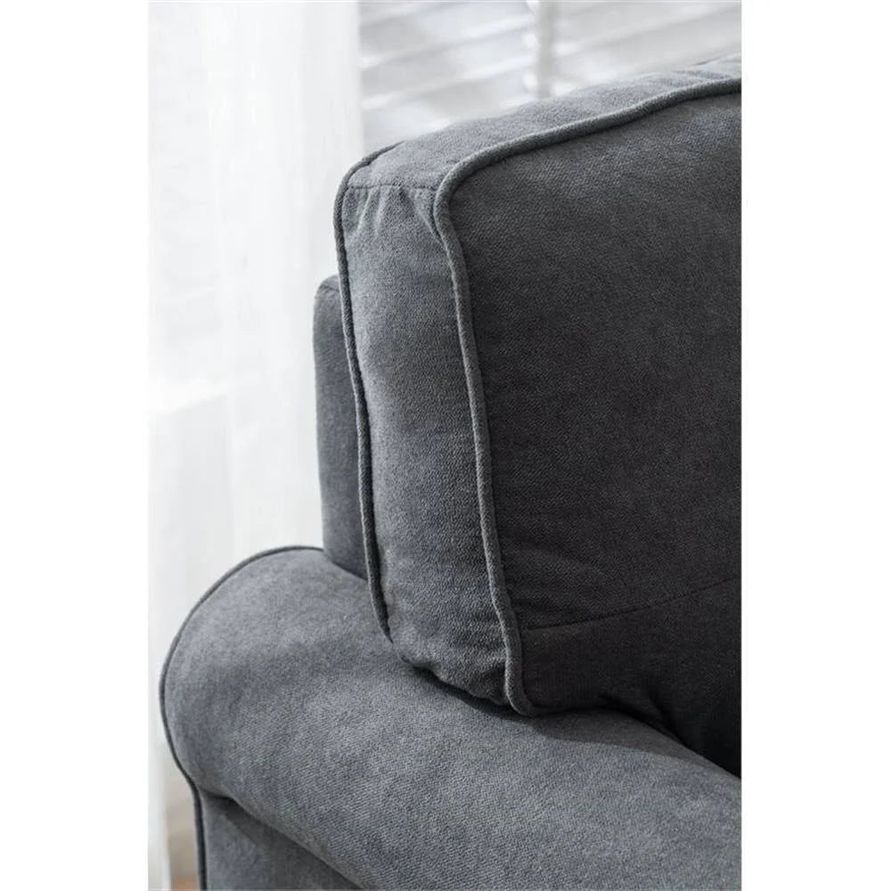 Tufted Two Arms Rolled Chaise Lounge